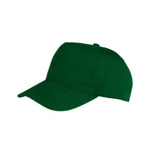 Result Headwear Boston 5 Panel Polycotton Baseball Cap / Bottle Green
